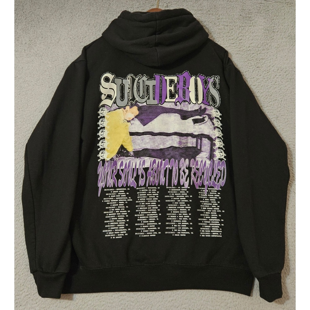 $uicideboy$ Greyday Tour 2023 Men's Size Medium Hoodie G59 Suicideboys Rap Band